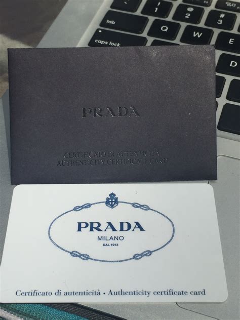 how to tell if prada is fake|prada authenticity card.